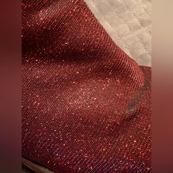 Nine City Vintage Red Sparkly Dorothy Boots Wizard of Oz Ruby Slippers Ankle - Picture 5 of 5